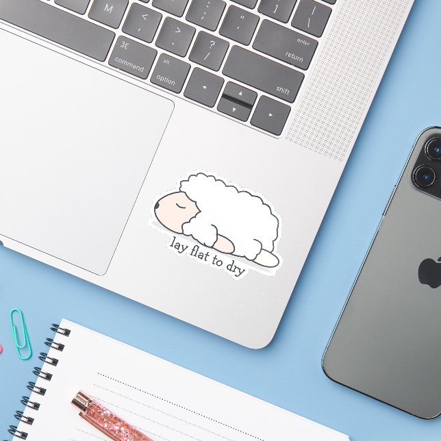 Lay Flat to Dry Sheep (Laptop w/ iPhone)