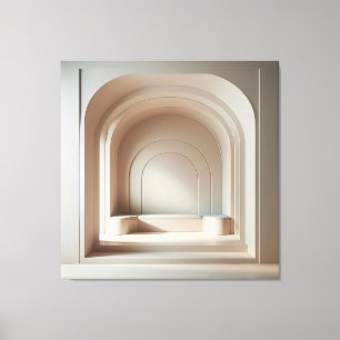 Layered Arch Niche Canvas Print