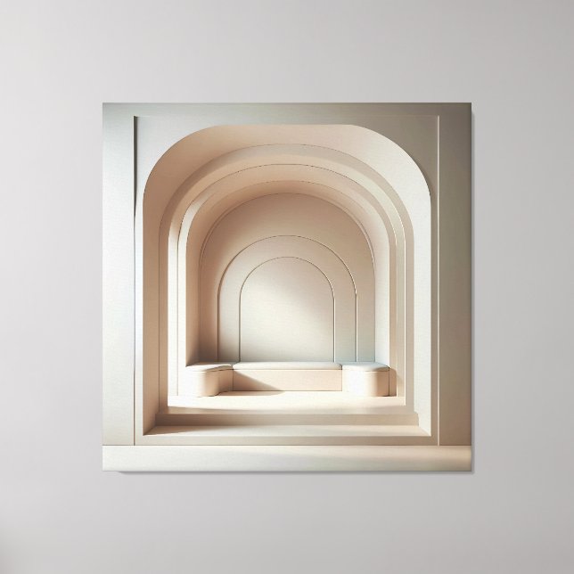 Layered Arch Niche Canvas Print (Front)