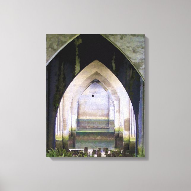 Layered Arches Canvas Print (Front)