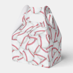 Layered Baseballs Pattern Birthday Favour Box
