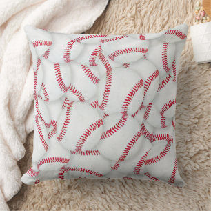 Layered Baseballs Pattern Cushion