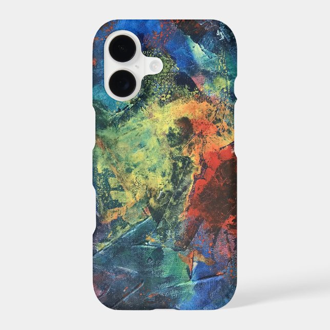Layered Brushstrokes-Hand Painted Abstract Art (Back)