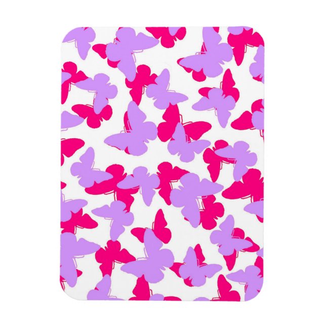 Layered Butterflies Magnet (Vertical)