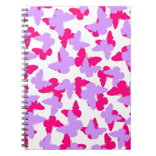 Layered Butterflies Spiral Notebook