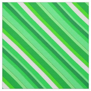 Layered candy stripes - emerald green and white fabric