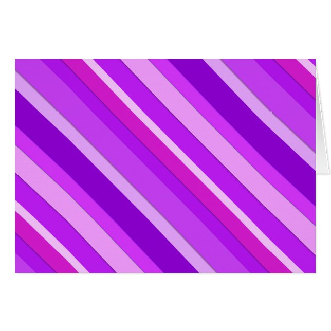Layered candy stripes - purple and orchid (Front Horizontal)
