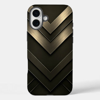 Layered Chevron Abstract Design iPhone 16 Plus Case