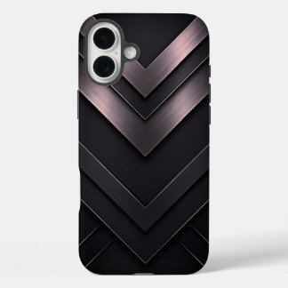 Layered Chevron Abstract Design iPhone 16 Plus Case