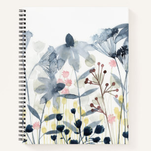 Layered Gardens - Watercolor Flowers Notebook
