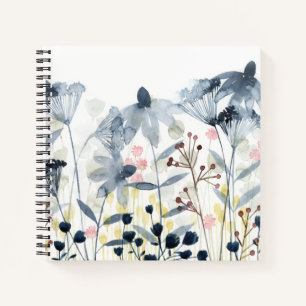 Layered Gardens - Watercolor Flowers Notebook