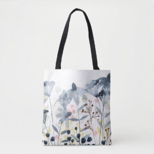 Layered Gardens - Watercolor Flowers Tote Bag