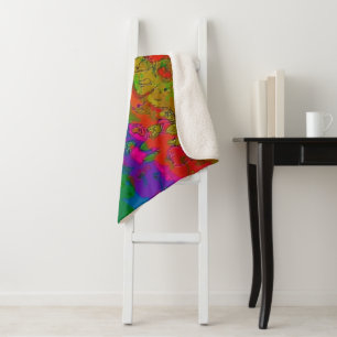 "Layered in Color" Sherpa Blanket