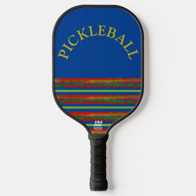 "Layered in Colour"  Pickleball Paddle (Front)