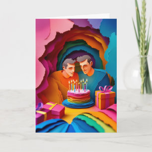 Layered Paper Birthday Celebration Card