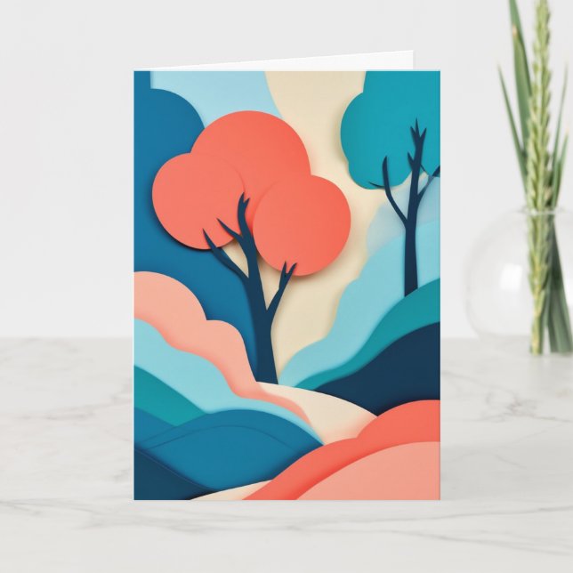Layered Paper Landscape Card (Front)