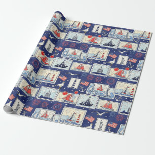 Layered Patriotic Paper Cut Tile Pattern (1)