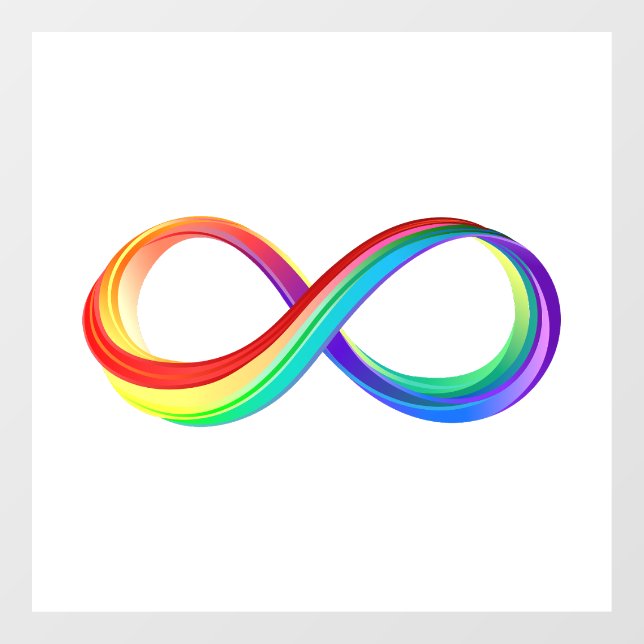 Layered Rainbow Infinity Symbol (Sheet)