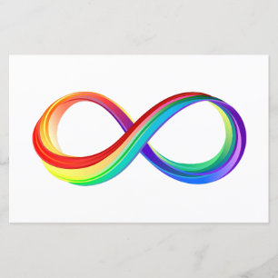 Layered Rainbow Infinity Symbol