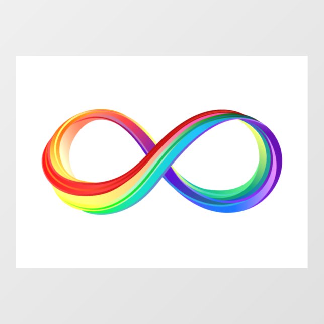 Layered Rainbow Infinity Symbol (Sheet)