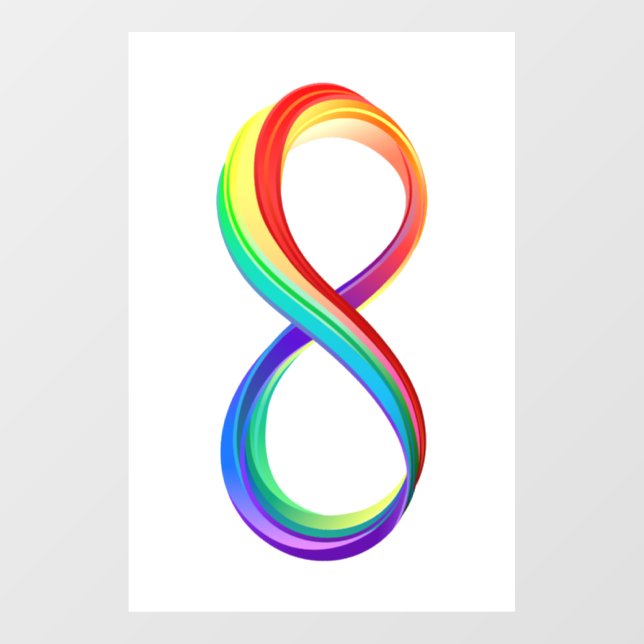 Layered Rainbow Infinity Symbol (Sheet)