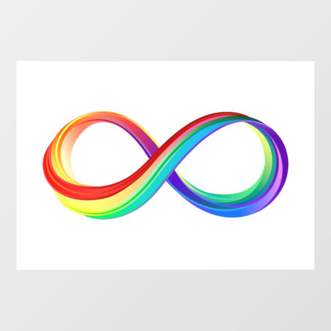 Layered Rainbow Infinity Symbol (Sheet)