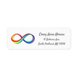 Layered Rainbow Infinity Symbol