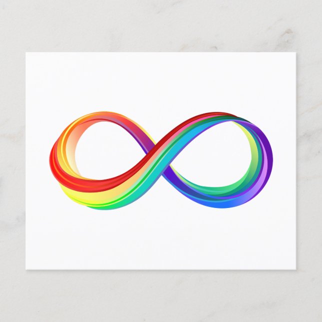Layered Rainbow Infinity Symbol (Front)