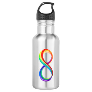 Layered Rainbow Infinity Symbol 532 Ml Water Bottle