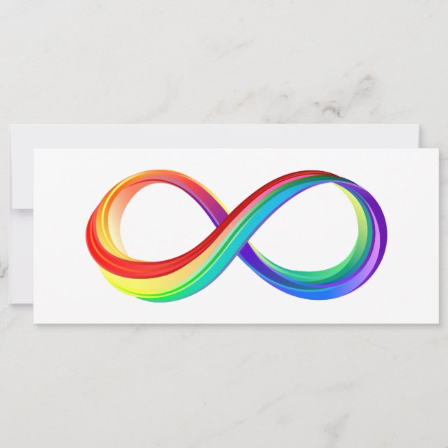 Layered Rainbow Infinity Symbol Announcement (Front)