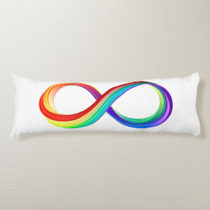 Layered Rainbow Infinity Symbol Body Cushion