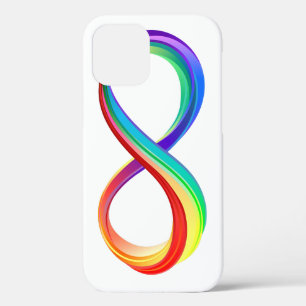 Layered Rainbow Infinity Symbol iPhone 12 Pro Case