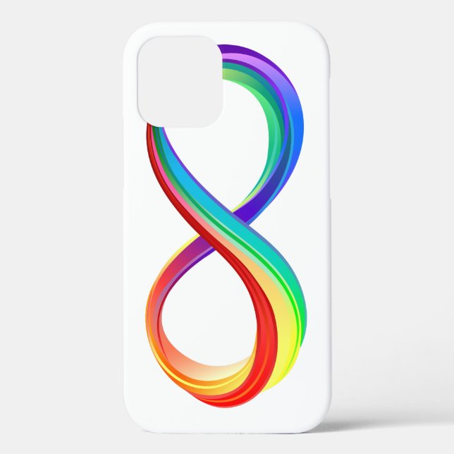 Layered Rainbow Infinity Symbol Case-Mate iPhone Case (Back)