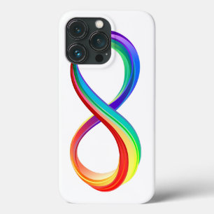Layered Rainbow Infinity Symbol iPhone 13 Pro Case