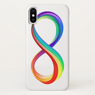 Layered Rainbow Infinity Symbol Case-Mate iPhone Case