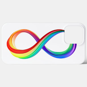 Layered Rainbow Infinity Symbol iPhone 13 Pro Max Case