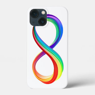 Layered Rainbow Infinity Symbol iPhone 13 Mini Case