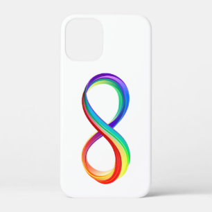Layered Rainbow Infinity Symbol iPhone 12 Mini Case
