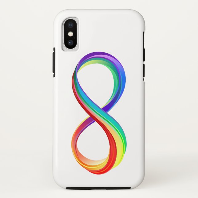 Layered Rainbow Infinity Symbol Case-Mate iPhone Case (Back)