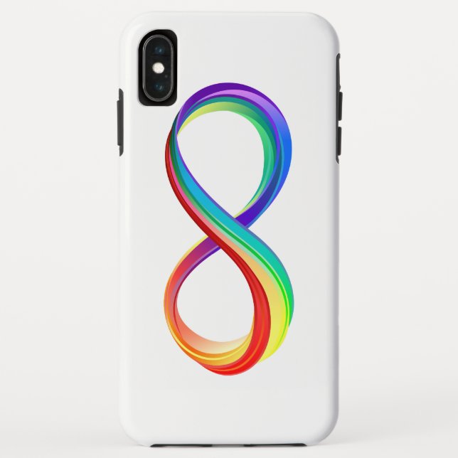 Layered Rainbow Infinity Symbol Case-Mate iPhone Case (Back)