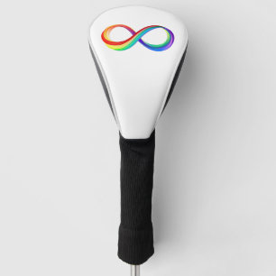 Layered Rainbow Infinity Symbol Golf Head Cover
