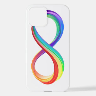 Layered Rainbow Infinity Symbol iPhone 12 Case