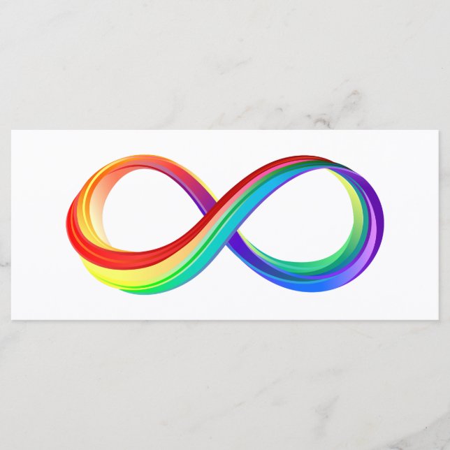 Layered Rainbow Infinity Symbol Menu (Front)