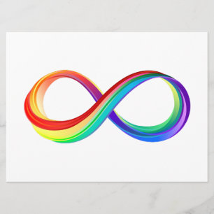 Layered Rainbow Infinity Symbol Menu