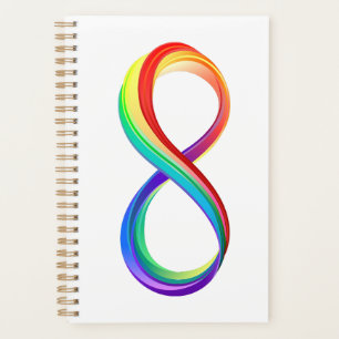 Layered Rainbow Infinity Symbol Planner