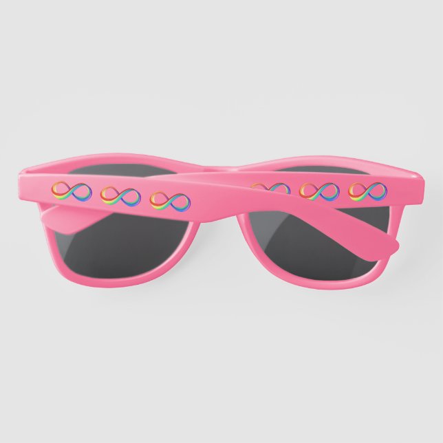 Layered Rainbow Infinity Symbol Sunglasses (Back)