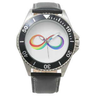 Layered Rainbow Infinity Symbol Watch