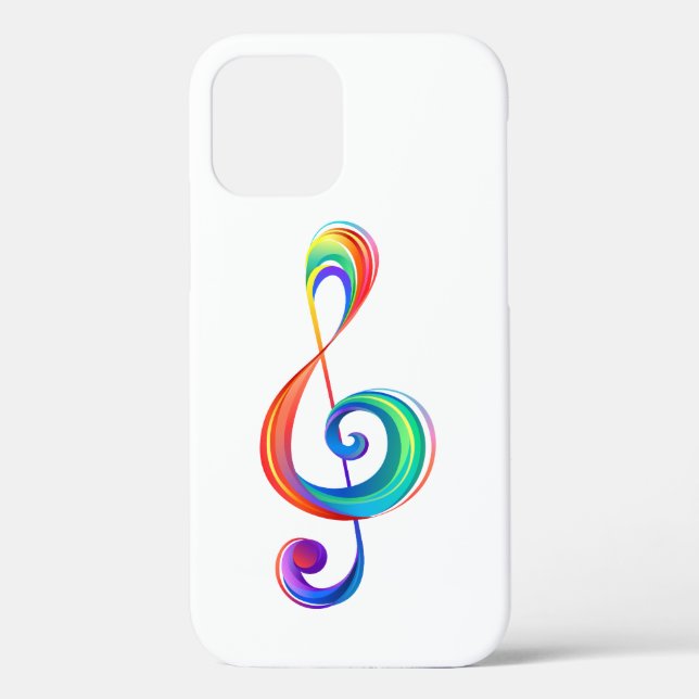 Layered rainbow treble clef Case-Mate iPhone case (Back)