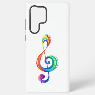 Layered rainbow treble clef samsung galaxy case