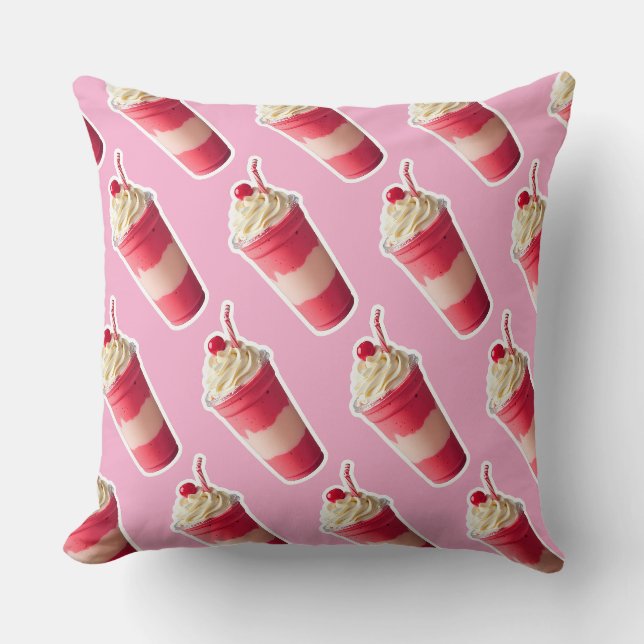  Layered Strawberry Cream Smoothie Cushion (Front)